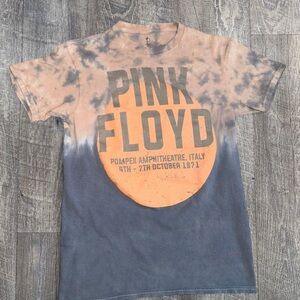 Pink Floyd Women's Tie-Dye T-Shirt - Orange and Gray